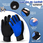 Guante Quitapelos Mascotas De Silicona – Manopla Quita Pelo Para Perros Y Gatos | Elimina Pelo Suelto En Seco Y Mojado | Incluye Bolsa Reutilizable Y Guía Digital