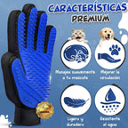 Guante Quitapelos Mascotas De Silicona – Manopla Quita Pelo Para Perros Y Gatos | Elimina Pelo Suelto En Seco Y Mojado | Incluye Bolsa Reutilizable Y Guía Digital