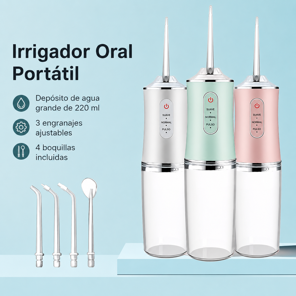 Irrigador dental — La limpieza profunda que el cepillo no alcanza