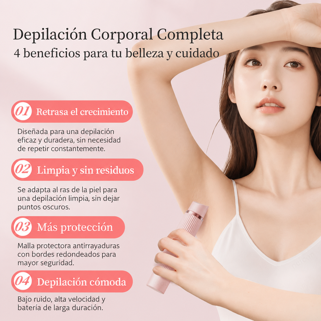 2-in-1 Electric Epilator — Smooth Skin on Face and Body