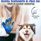 Guante Quitapelos Mascotas De Silicona – Manopla Quita Pelo Para Perros Y Gatos | Elimina Pelo Suelto En Seco Y Mojado | Incluye Bolsa Reutilizable Y Guía Digital